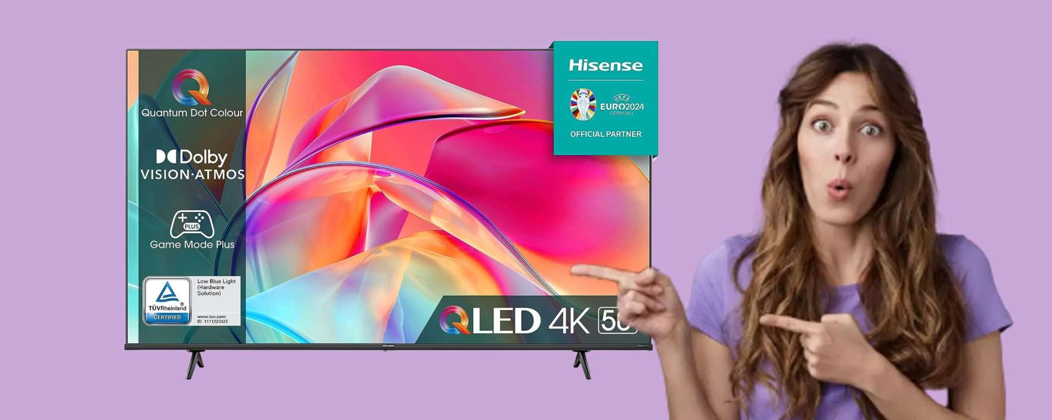 TV Hisense Smart 4K QLED da 50 TV Hisense Smart 4K QLED da 50