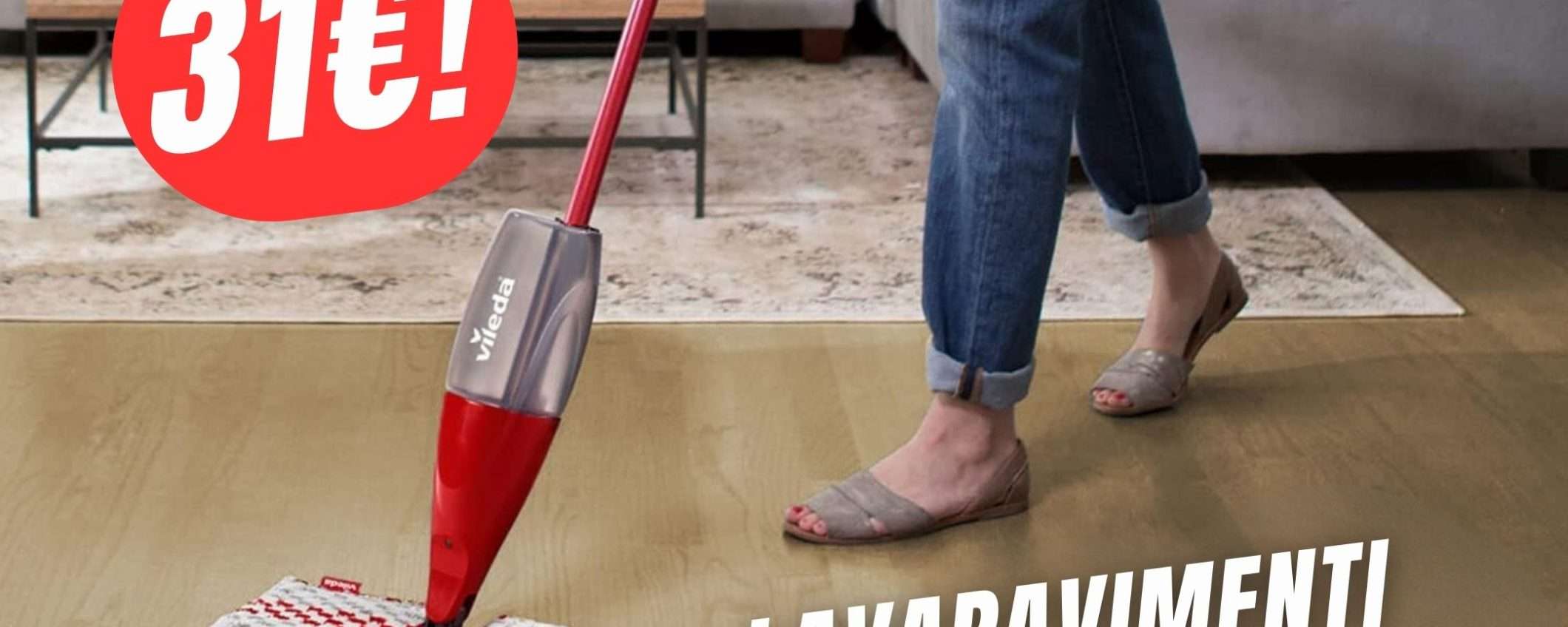 Il Lavapavimenti Vileda dotato di Spray è in SCONTO (-17%) Il Lavapavimenti Vileda dotato di Spray è in SCONTO (-17%)