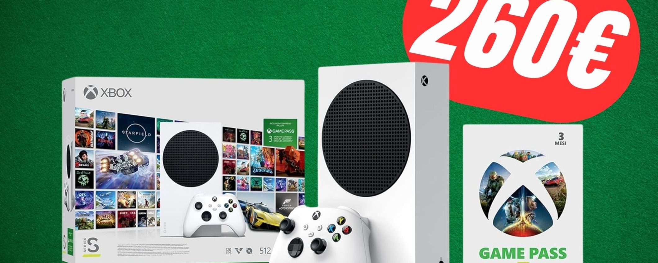 Xbox Series S con 3 mesi di Game Pass Ultimate è in SCONTO! Xbox Series S con 3 mesi di Game Pass Ultimate è in SCONTO!