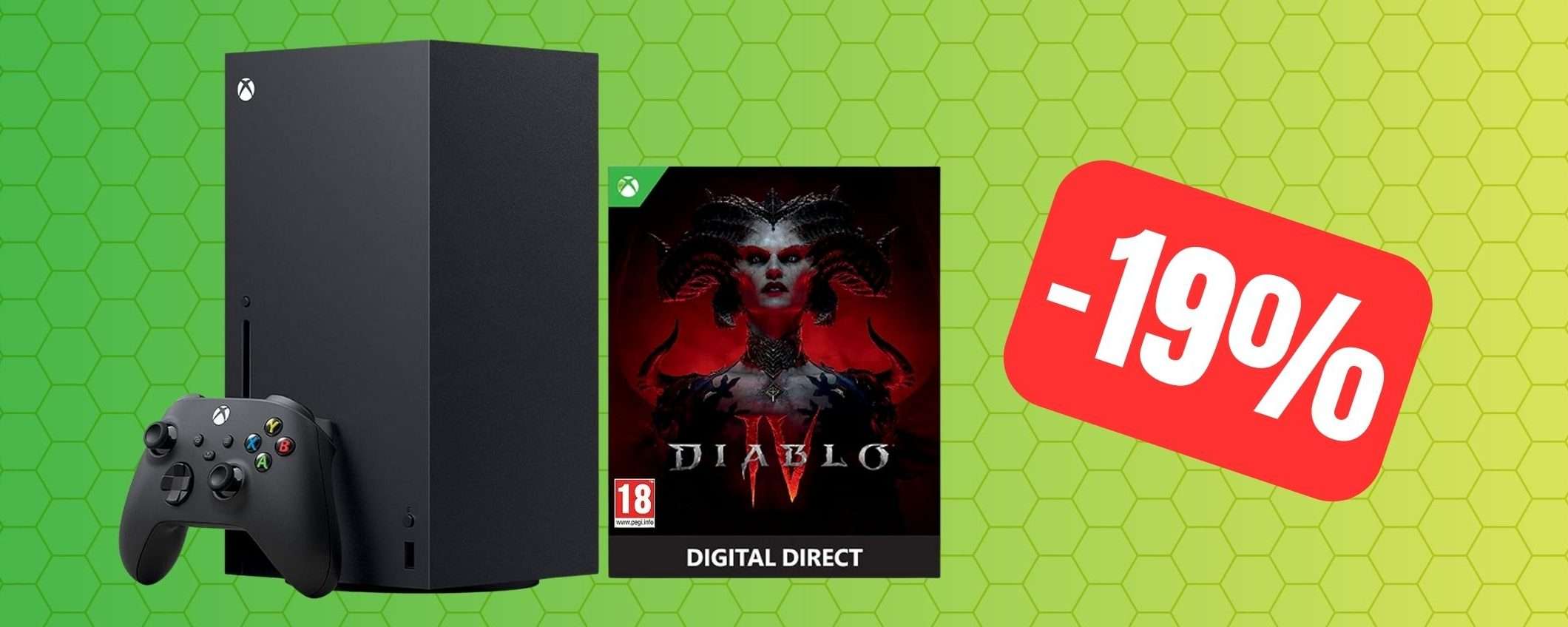 Xbox Series X con Diablo 4: il bundle è in OFFERTA su Amazon (-19%) Xbox Series X con Diablo 4: il bundle è in OFFERTA su Amazon (-19%)