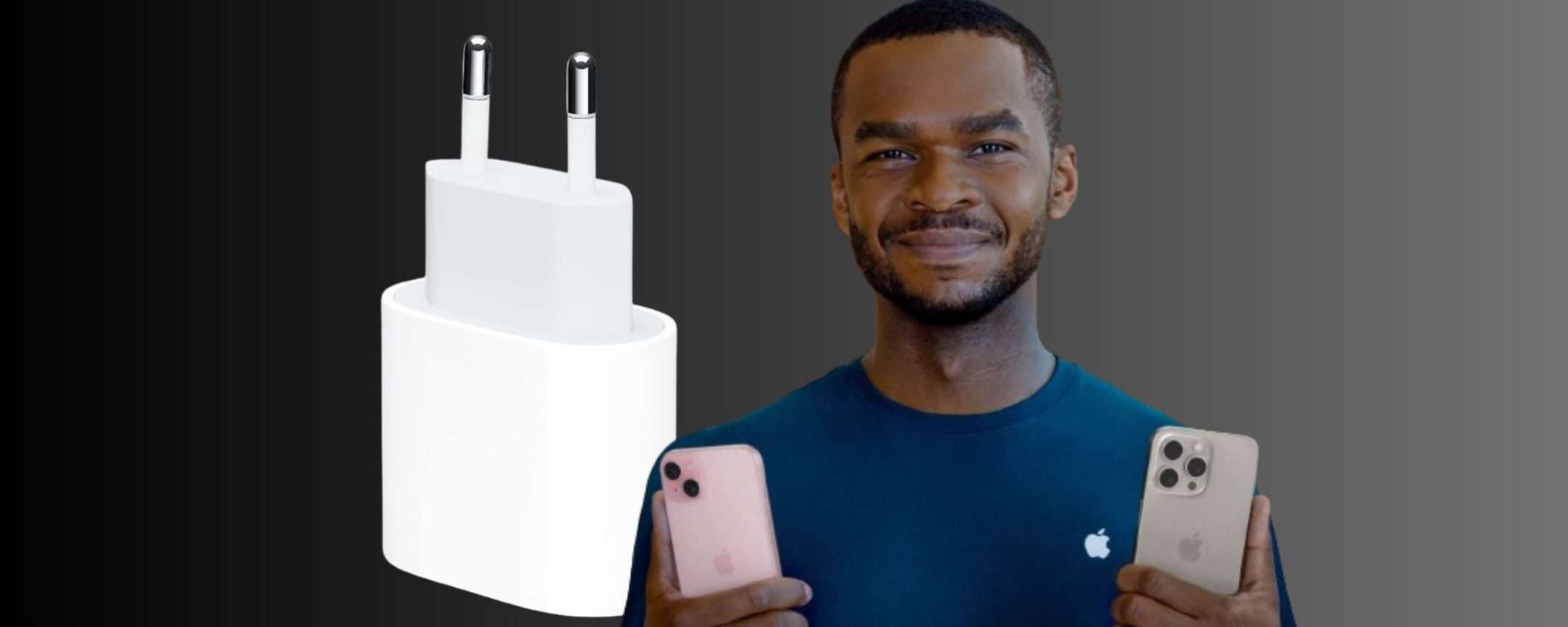 Alimentatore originale Apple 20W con porta USB-C a soli 20€ da Unieuro Alimentatore originale Apple 20W con porta USB-C a soli 20€ da Unieuro