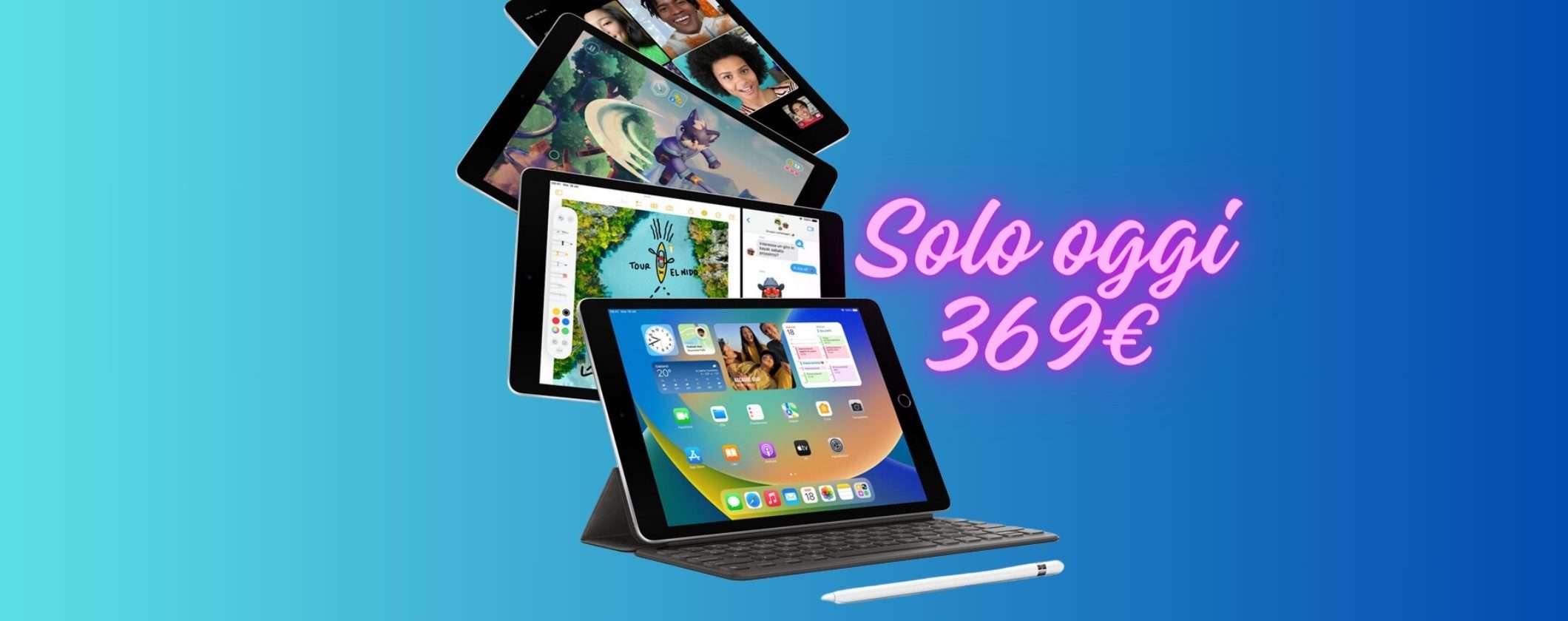 Apple iPad 9: il tablet più AMATO a soli 369€ solo per OGGI Apple iPad 9: il tablet più AMATO a soli 369€ solo per OGGI