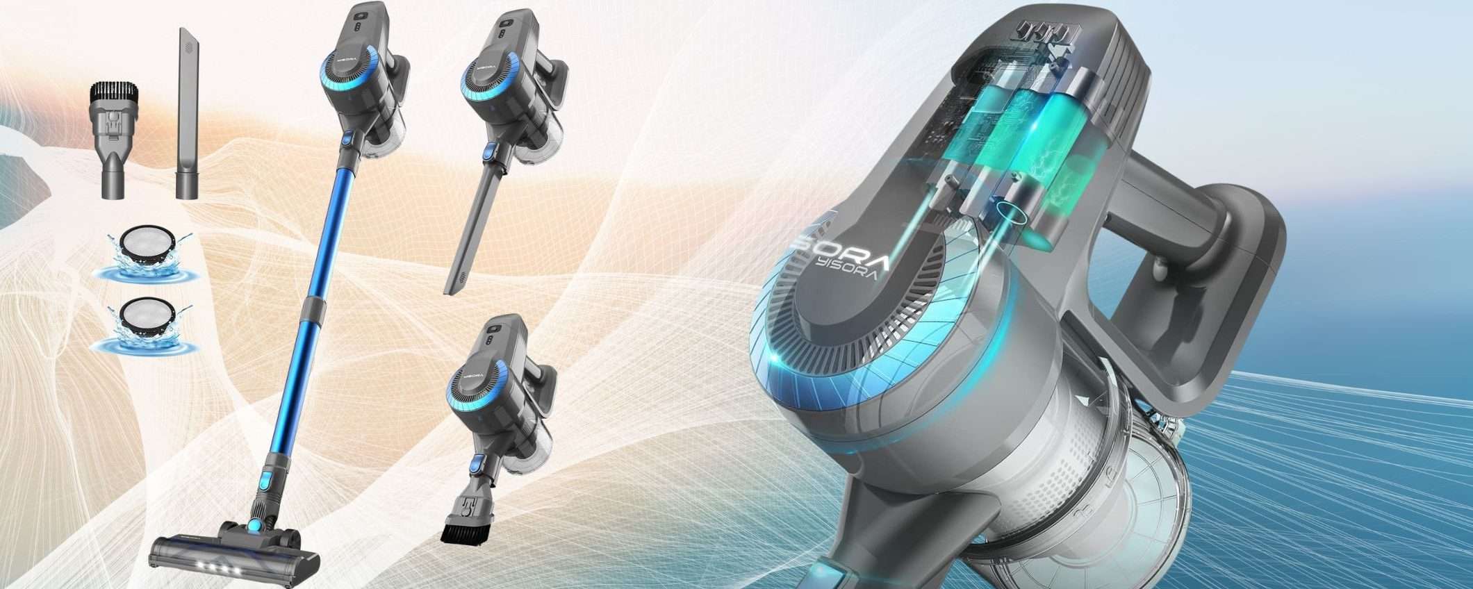 Sconto 73% su Amazon per questo MOSTRO di aspirapolvere senza fili Sconto 73% su Amazon per questo MOSTRO di aspirapolvere senza fili