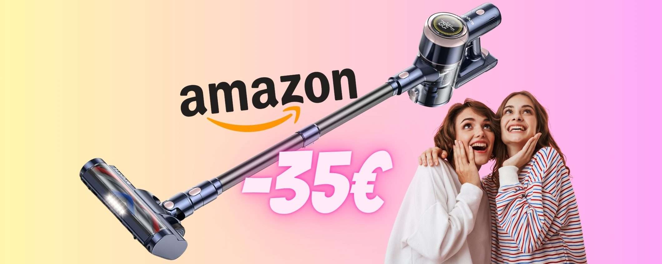 Aspirapolvere senza fili potente in DOPPIO SCONTO a 35€ in MENO Aspirapolvere senza fili potente in DOPPIO SCONTO a 35€ in MENO