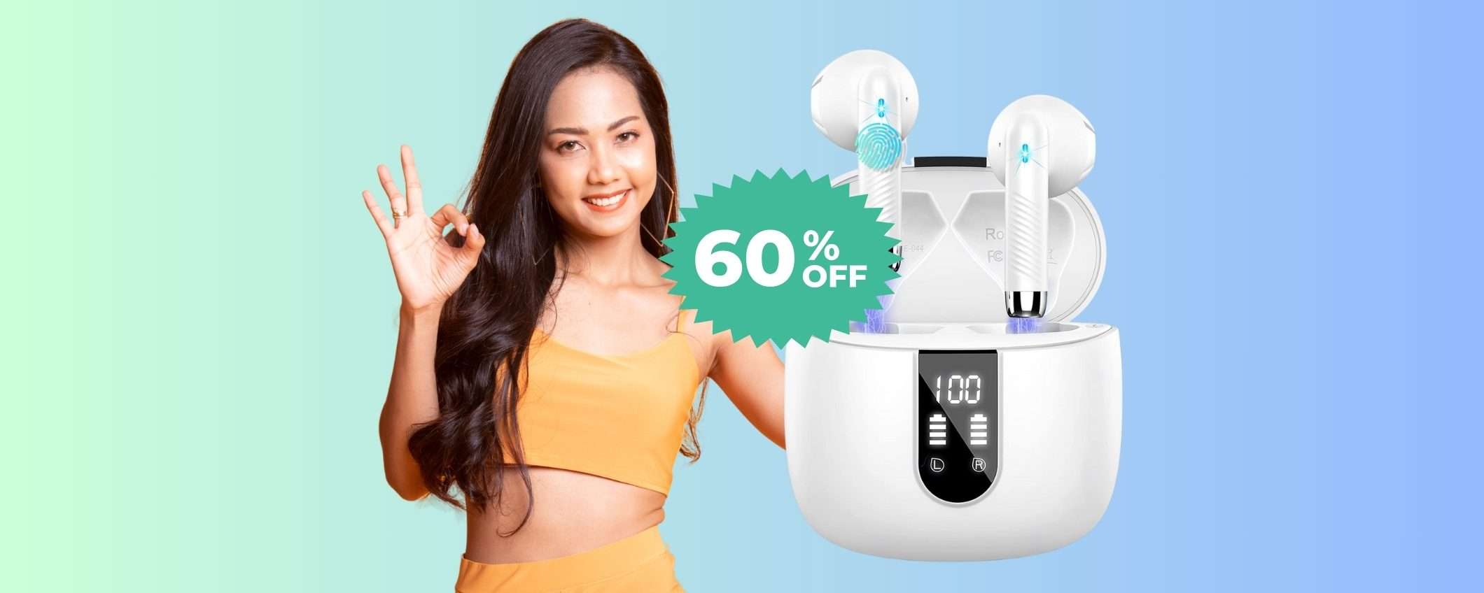 Auricolari Bluetooth in-ear con 4 microfoni a MENO di 20€ su Amazon Auricolari Bluetooth in-ear con 4 microfoni a MENO di 20€ su Amazon