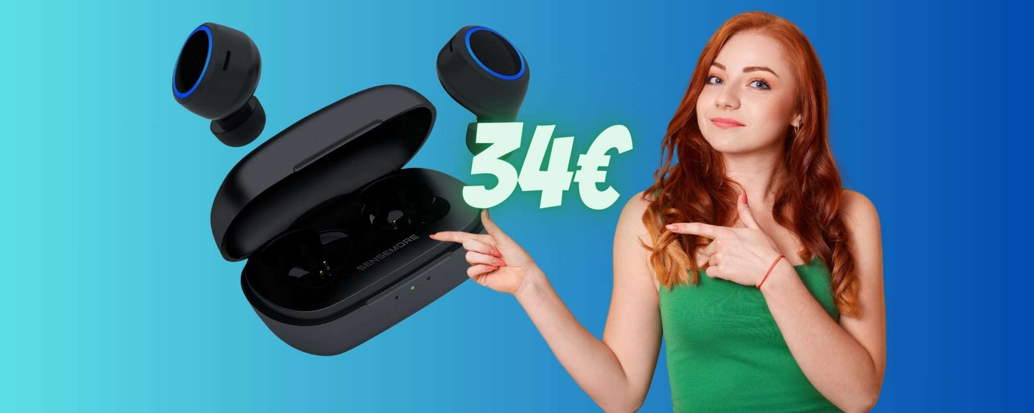 Auricolari wireless Creative Sensemore Air al MINIMO STORICO (34€) Auricolari wireless Creative Sensemore Air al MINIMO STORICO (34€)