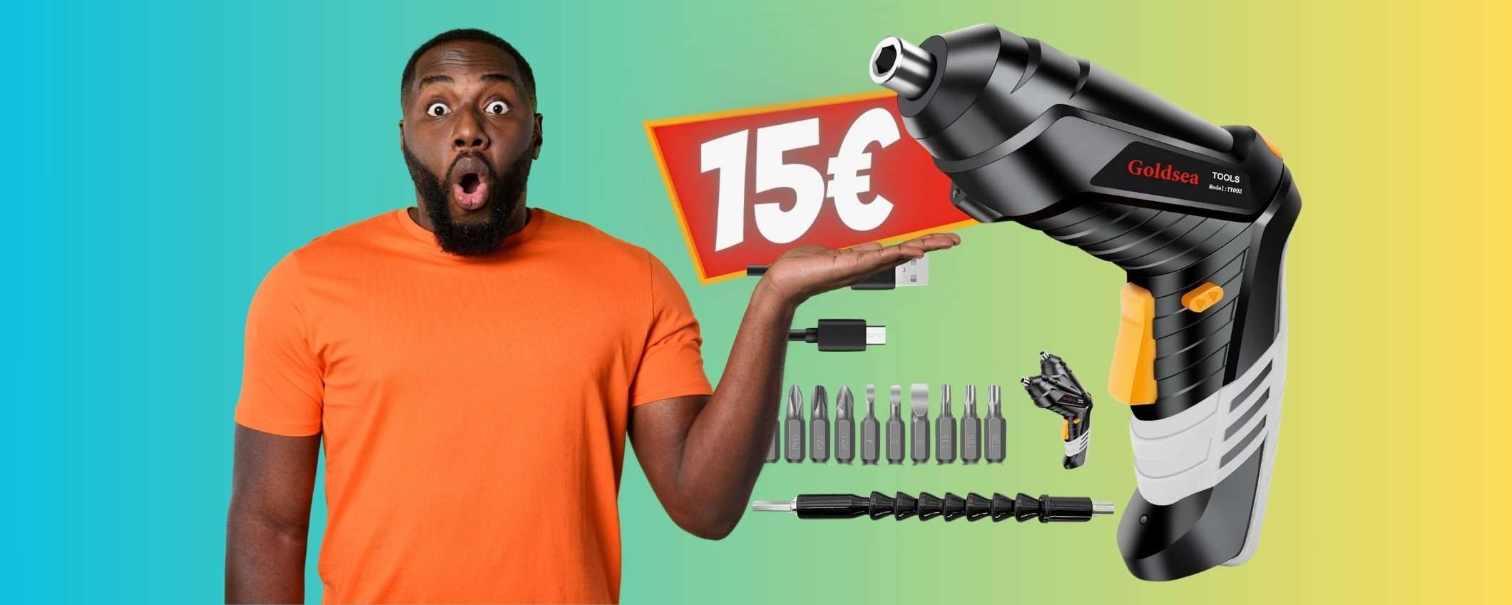 Avvitatore elettrico leggerissimo che cambia forma tuo a SOLO 15€ Avvitatore elettrico leggerissimo che cambia forma tuo a SOLO 15€