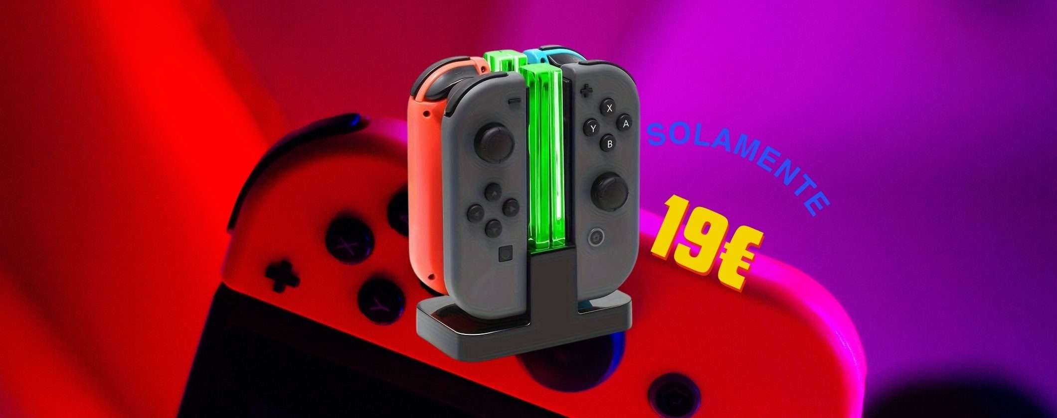 Base Ricarica Joy-Con Nintendo Switch a soli 9€ Base Ricarica Joy-Con Nintendo Switch a soli 9€