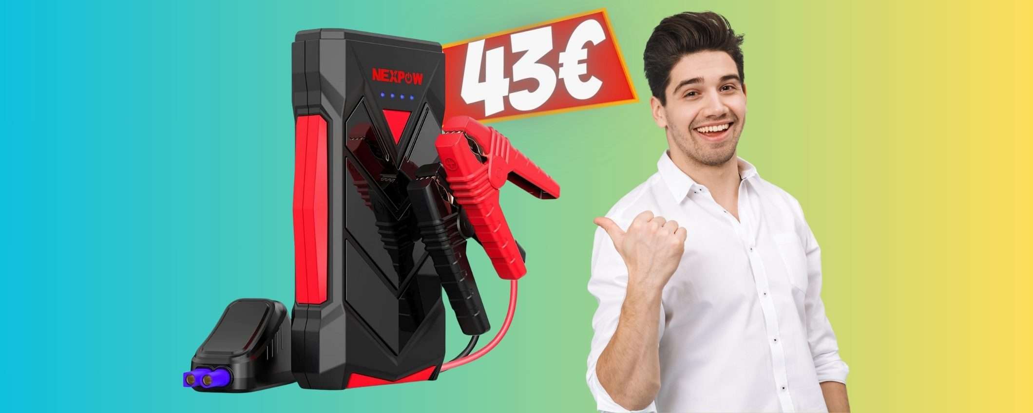 Batteria di nuovo carica con l'avviatore di emergenza/powerbank (43€) Batteria di nuovo carica con l'avviatore di emergenza/powerbank (43€)