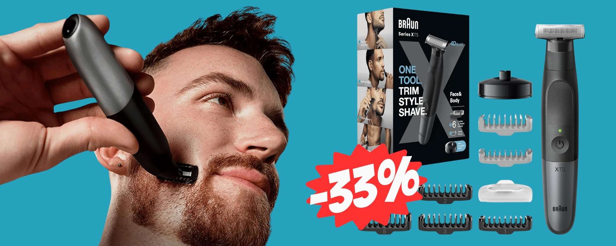 Braun: rasoio elettrico e regolabarba in MAXI SCONTO su Amazon (-33%) Braun: rasoio elettrico e regolabarba in MAXI SCONTO su Amazon (-33%)