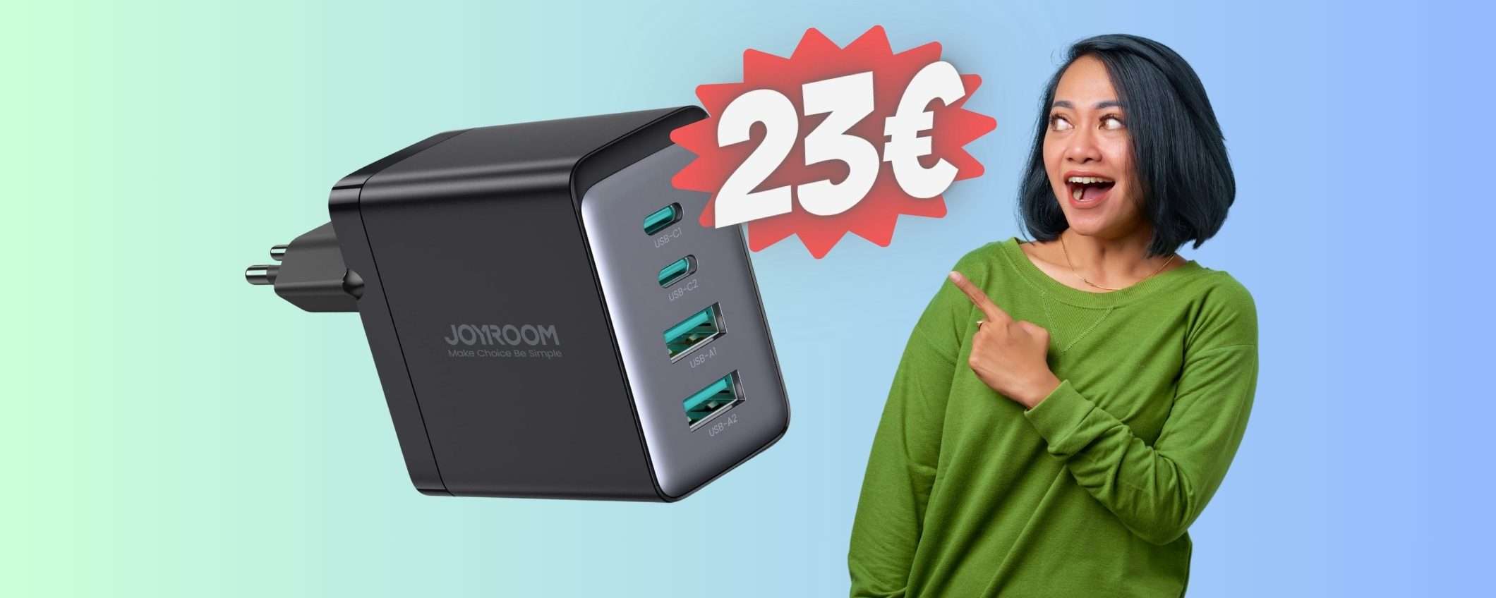 Caricatore con 4 porte USB: FOLLIA TOTALE di Amazon, ora solo 23€ Caricatore con 4 porte USB: FOLLIA TOTALE di Amazon, ora solo 23€