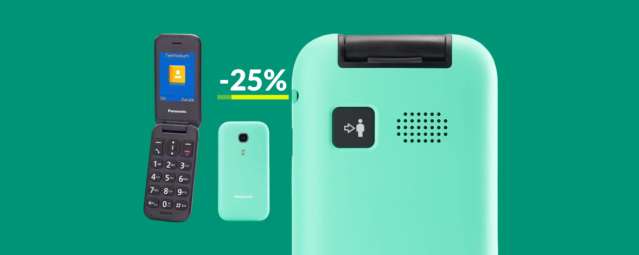 Cellulare per anziani con tasto di EMERGENZA: già tuo a 44€ Cellulare per anziani con tasto di EMERGENZA: già tuo a 44€