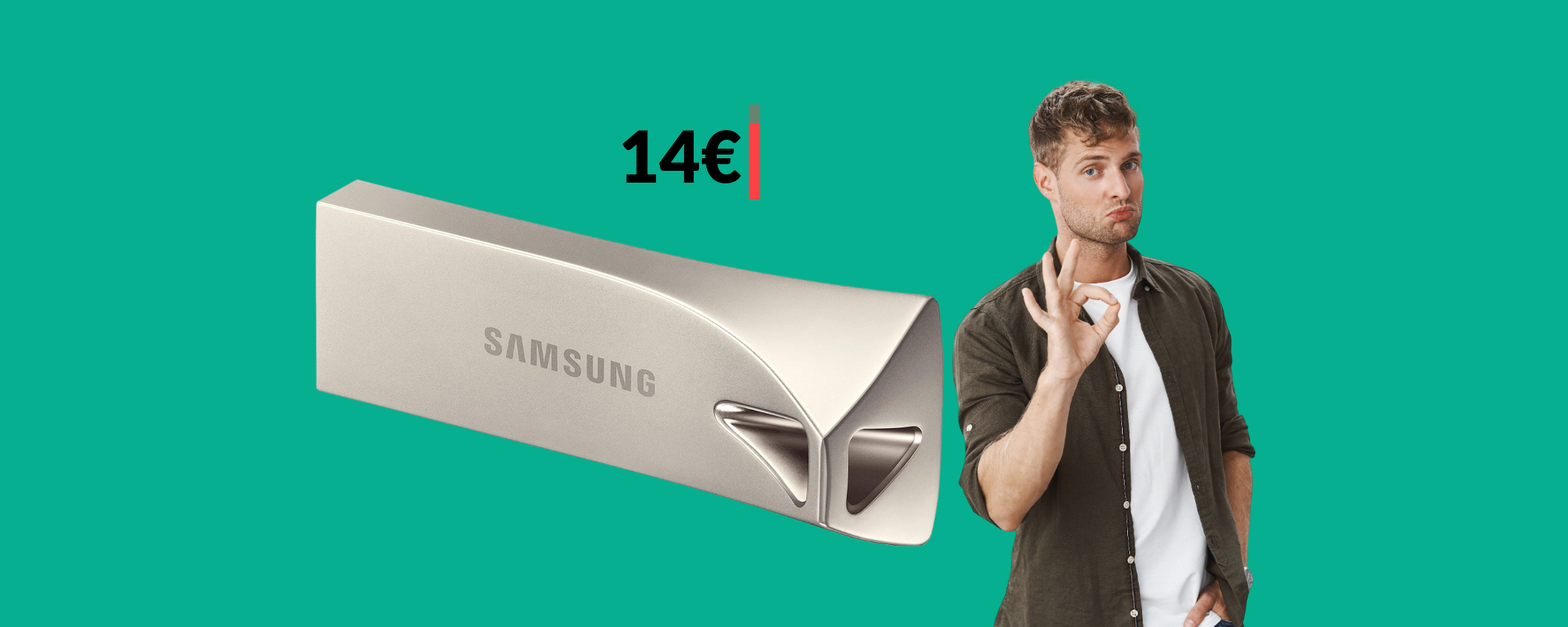 Chiavetta USB 32GB Samsung: elegante e veloce come un fulmine