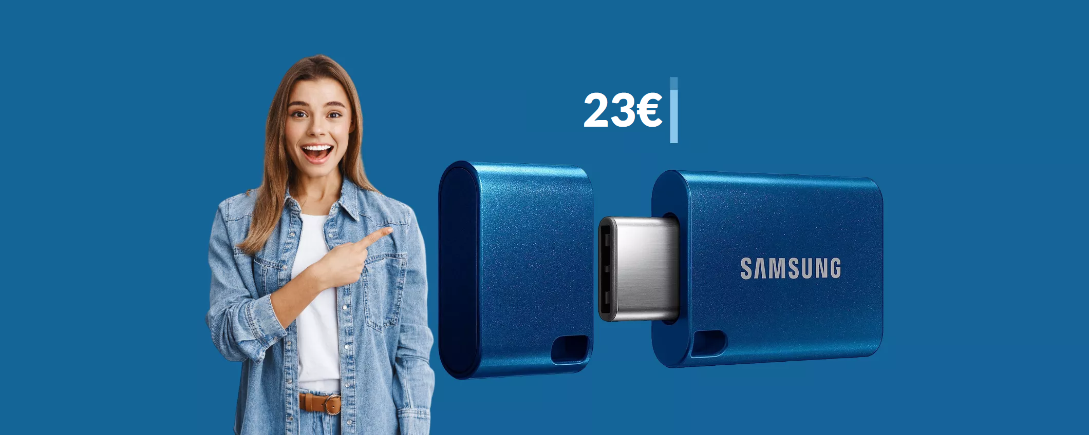 Chiavetta USB C 128GB Samsung al prezzo più basso di sempre