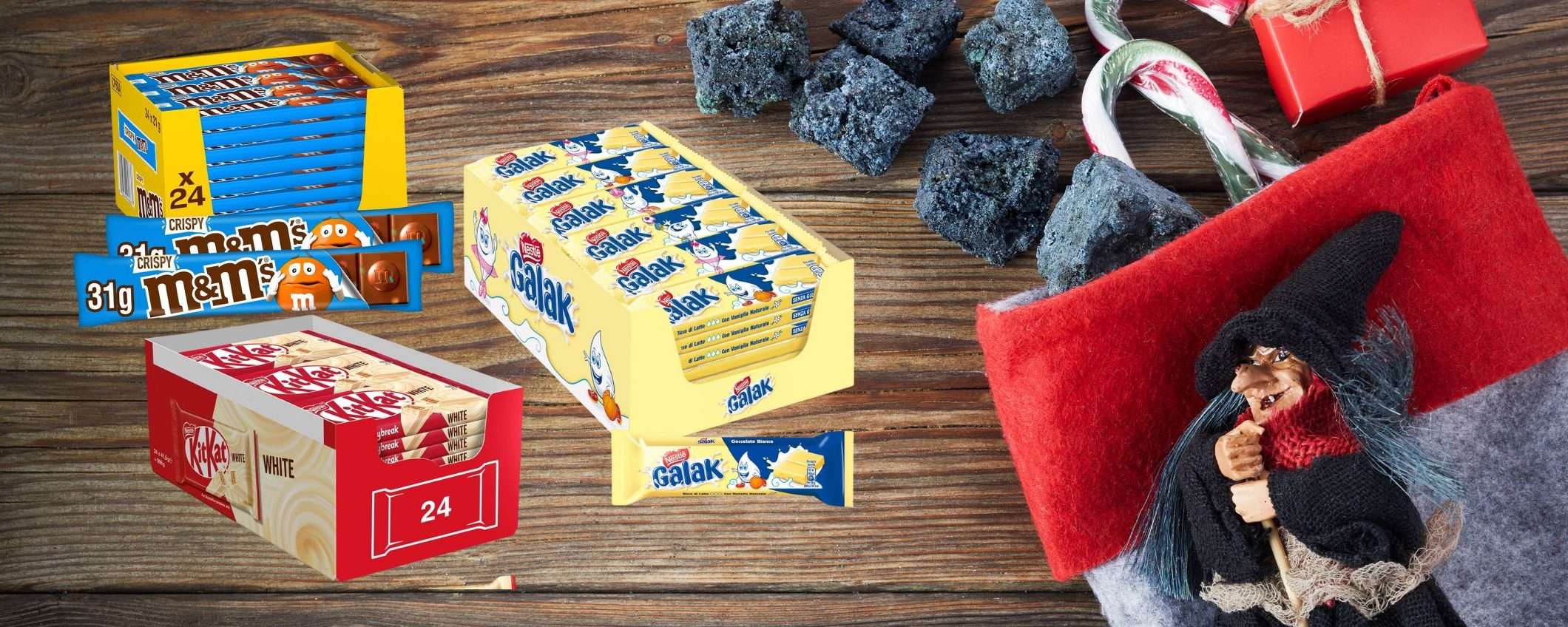 Calze della Befana al TOP: cioccolato di qualità SCONTATISSIMO (da 0,99€)