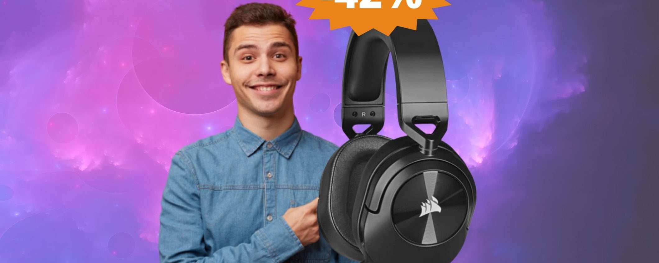 CORSAIR HS55: offerta IMPERDIBILE su Amazon (-42%) CORSAIR HS55: offerta IMPERDIBILE su Amazon (-42%)