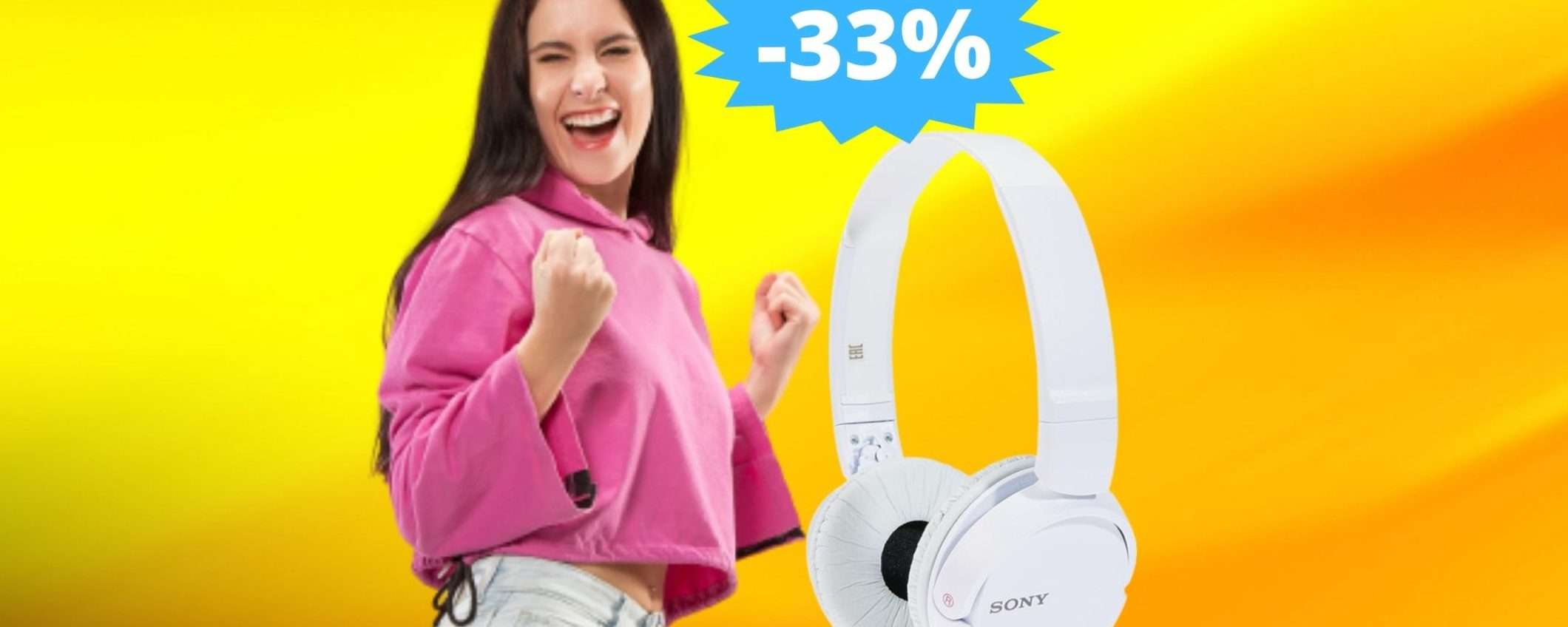 Cuffie Sony MDR-ZX110: MEGA sconto del 33% su Amazon Cuffie Sony MDR-ZX110: MEGA sconto del 33% su Amazon