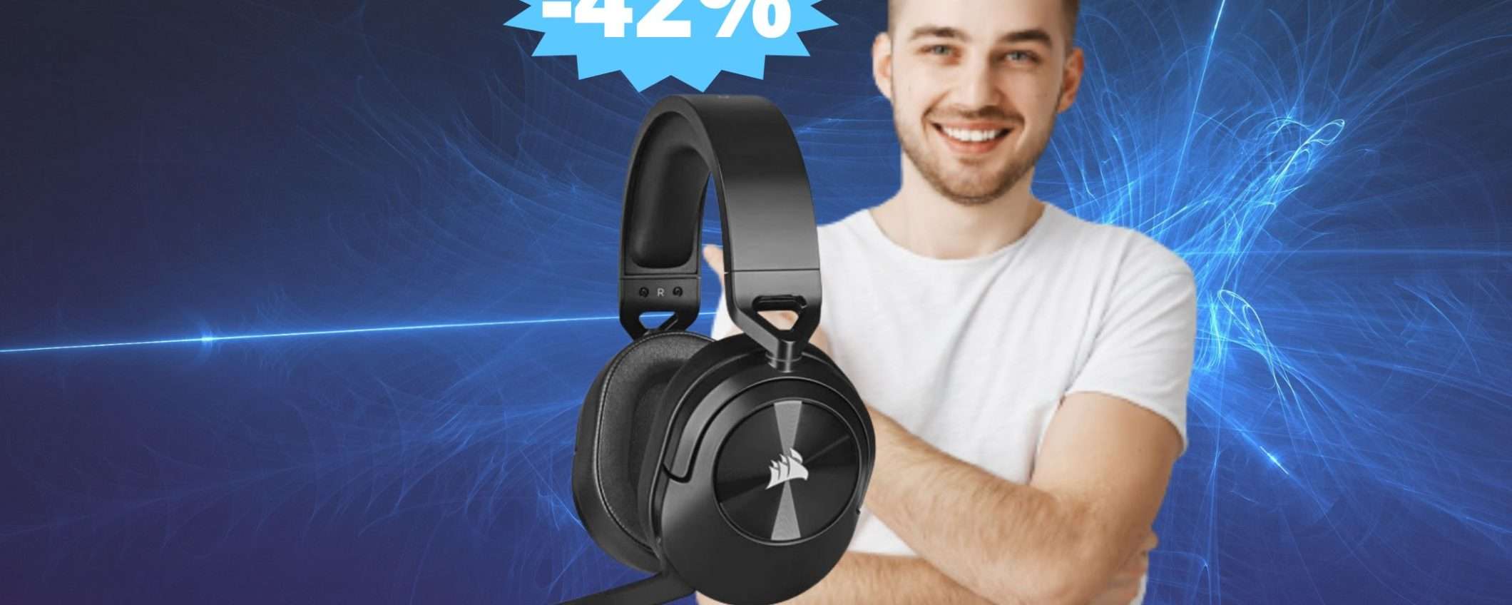 Cuffie Corsair HS55: un AFFARE da non perdere su Amazon (-42%) Cuffie Corsair HS55: un AFFARE da non perdere su Amazon (-42%)