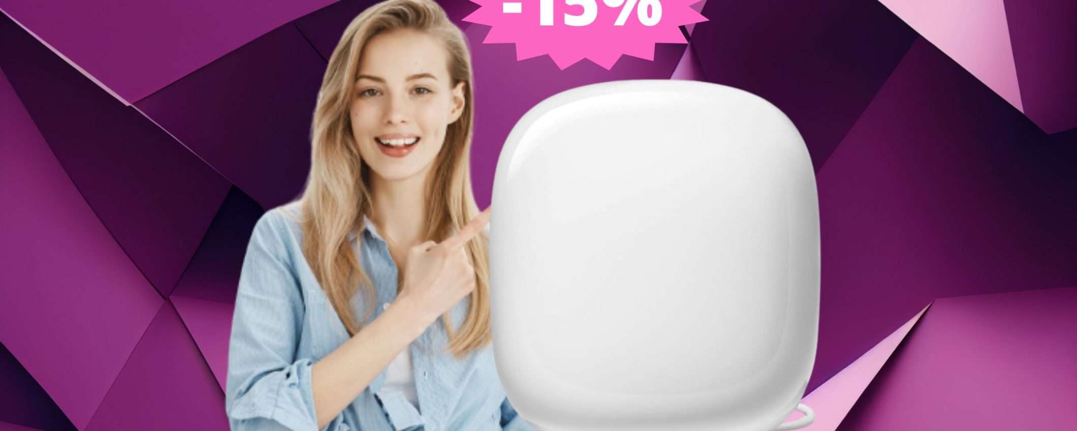 Google Nest Wifi Pro: SUPER sconto del 15% su Amazon Google Nest Wifi Pro: SUPER sconto del 15% su Amazon