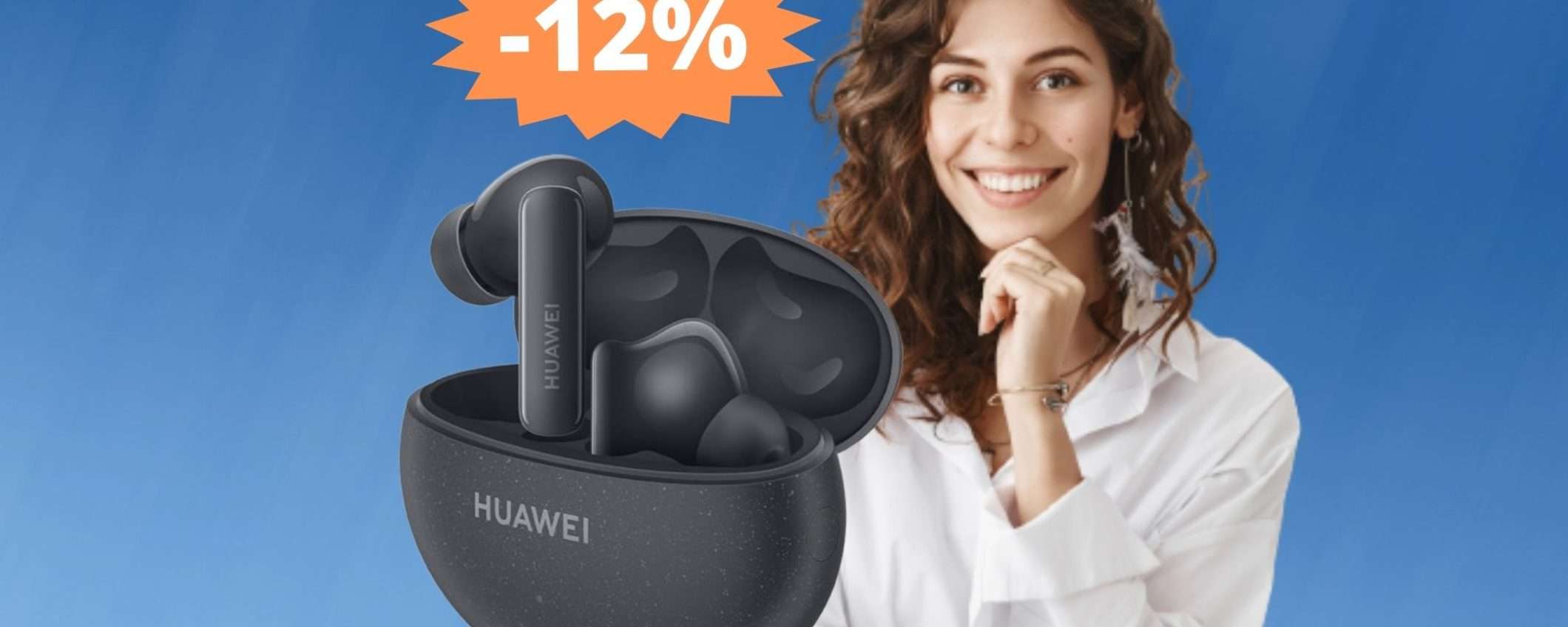 HUAWEI FreeBuds 5i: eleganti e di qualità in SCONTO del 12%