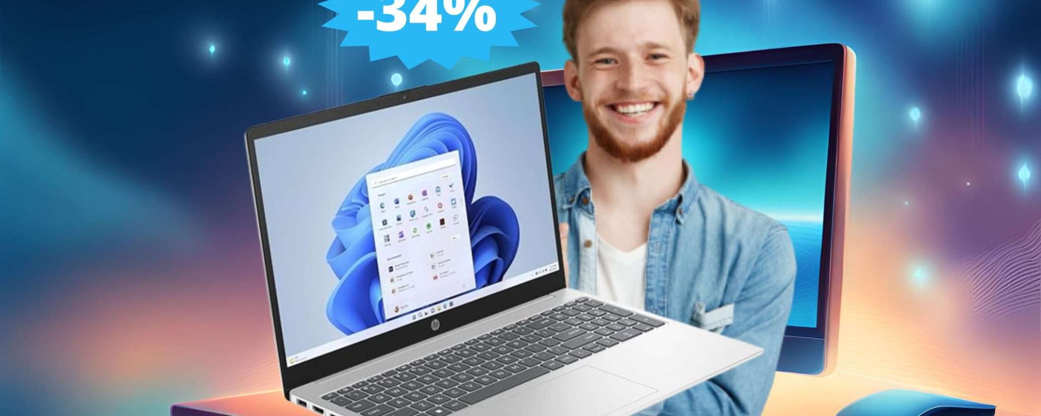 Laptop HP 15s: un'OCCASIONE da prendere al volo (-34%) Laptop HP 15s: un'OCCASIONE da prendere al volo (-34%)