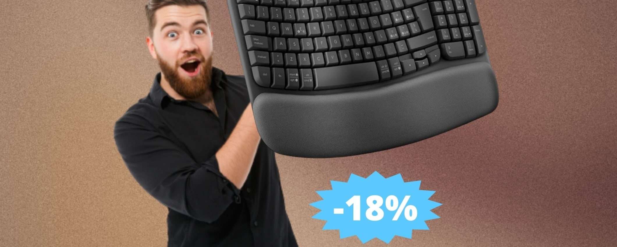 Logitech Wave Keys: difficile trovare di meglio a questo PREZZO Logitech Wave Keys: difficile trovare di meglio a questo PREZZO