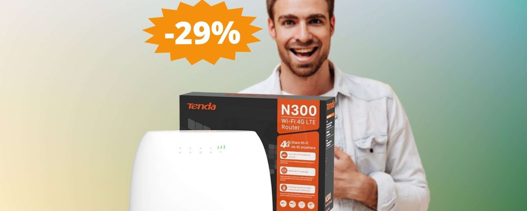 Modem Tenda 4G03: un AFFARE imperdibile (-29%) Modem Tenda 4G03: un AFFARE imperdibile (-29%)