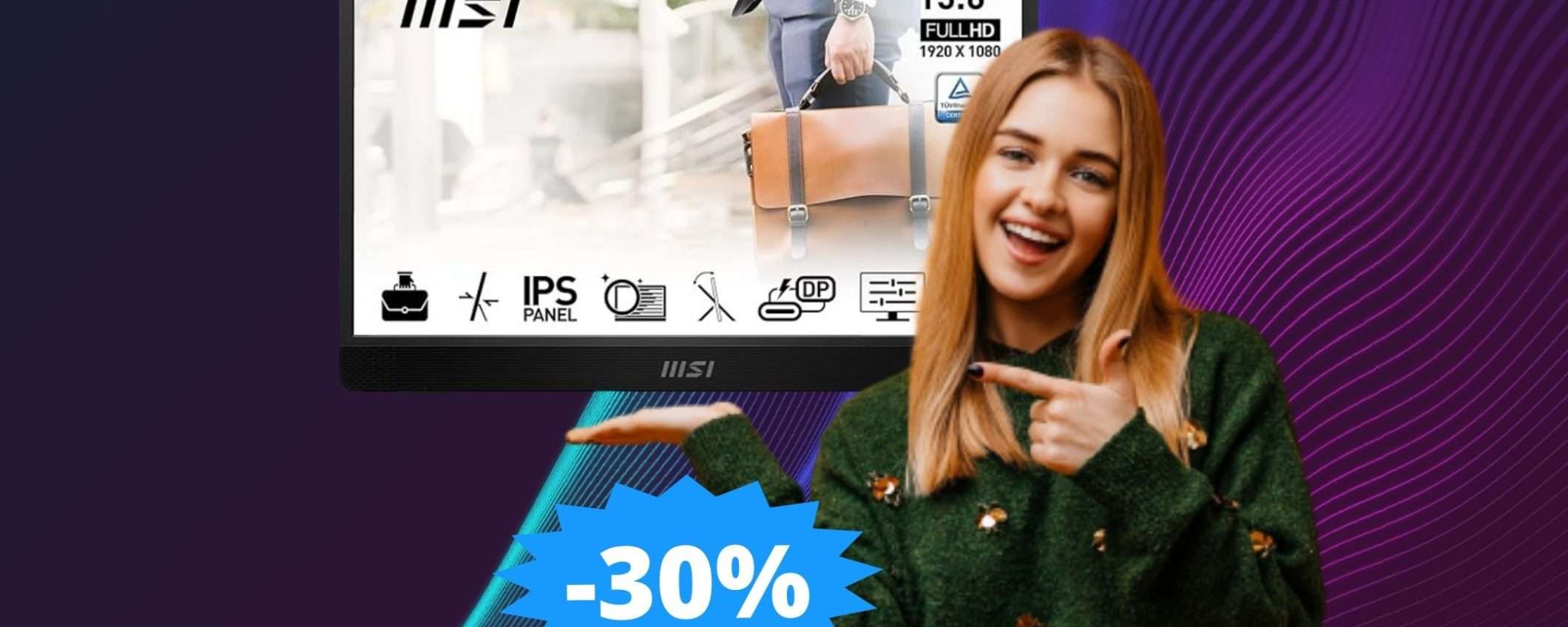 Monitor portatile MSI PRO: RIVOLUZIONA il tuo lavoro (-30%)