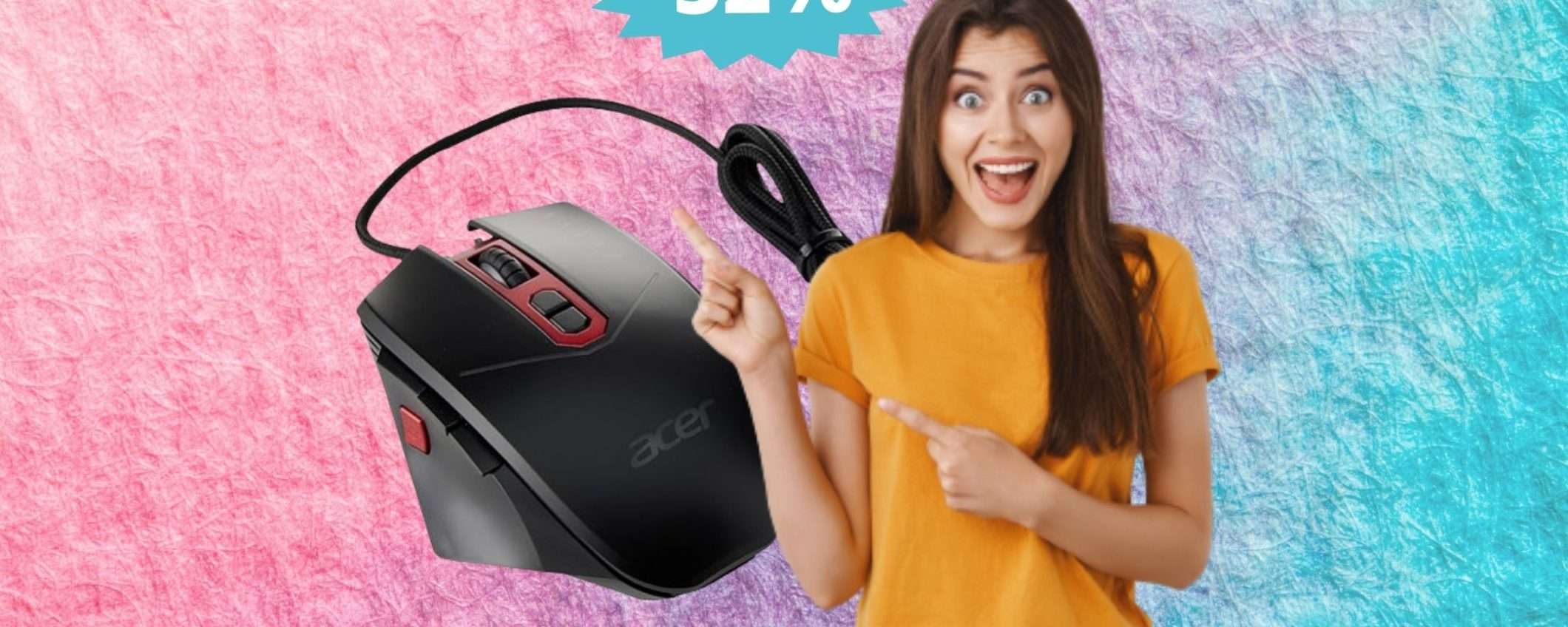 Mouse Acer Nitro: sconto FOLLE del 52% su Amazon Mouse Acer Nitro: sconto FOLLE del 52% su Amazon