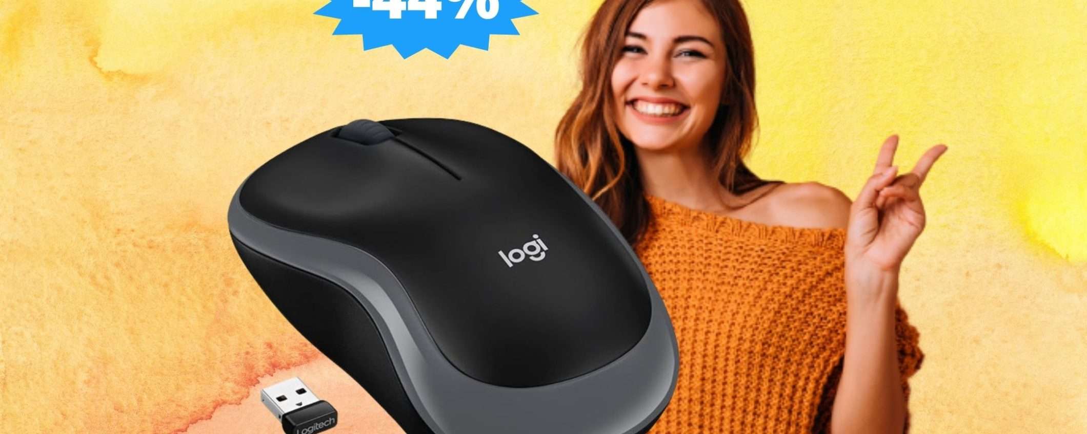 Logitech M185: comfort e affidabilità in MEGA sconto del 44% Logitech M185: comfort e affidabilità in MEGA sconto del 44%