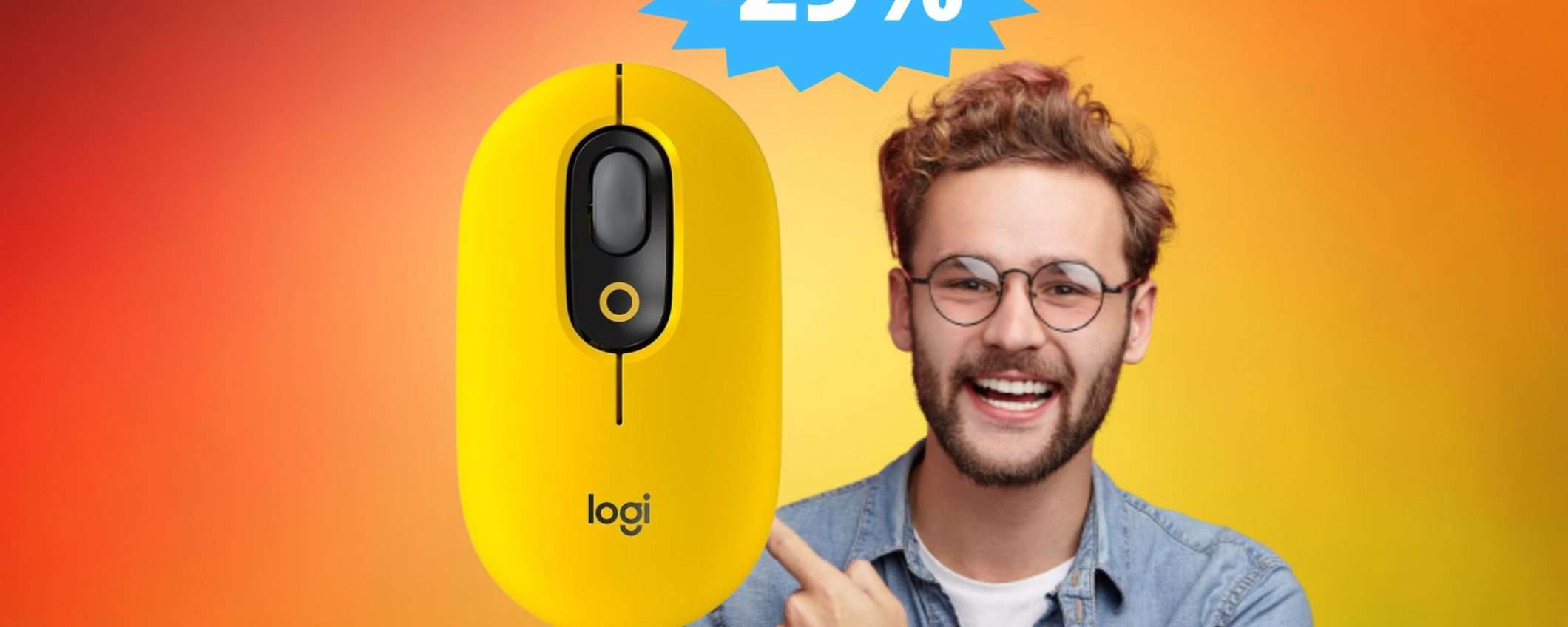 Mouse ambidestro Logitech POP: un'OCCASIONE imperdibile (-29%) Mouse ambidestro Logitech POP: un'OCCASIONE imperdibile (-29%)