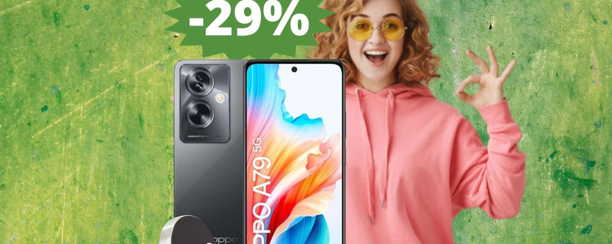 OPPO A79: tecnologia di punta in MEGA sconto del 29% OPPO A79: tecnologia di punta in MEGA sconto del 29%