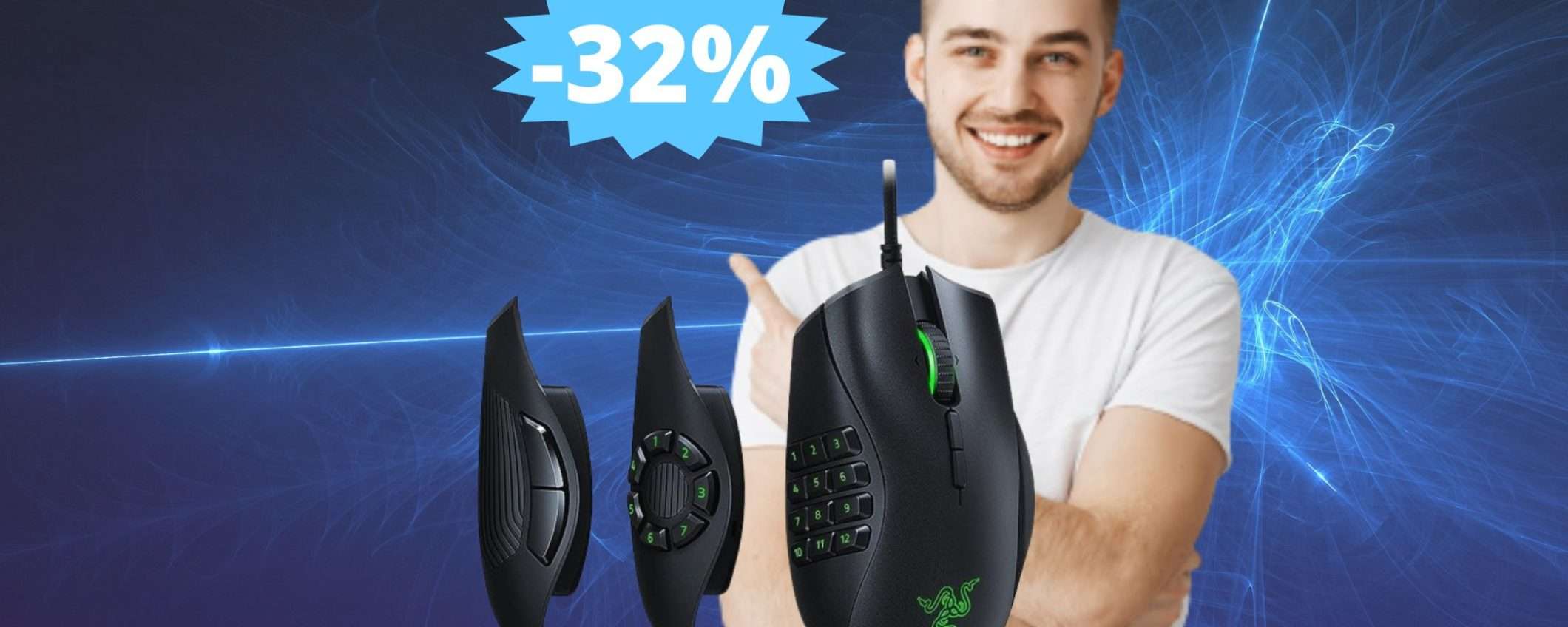 Razer Naga Trinity: trasforma la tua esperienza di gioco (-32%) Razer Naga Trinity: trasforma la tua esperienza di gioco (-32%)