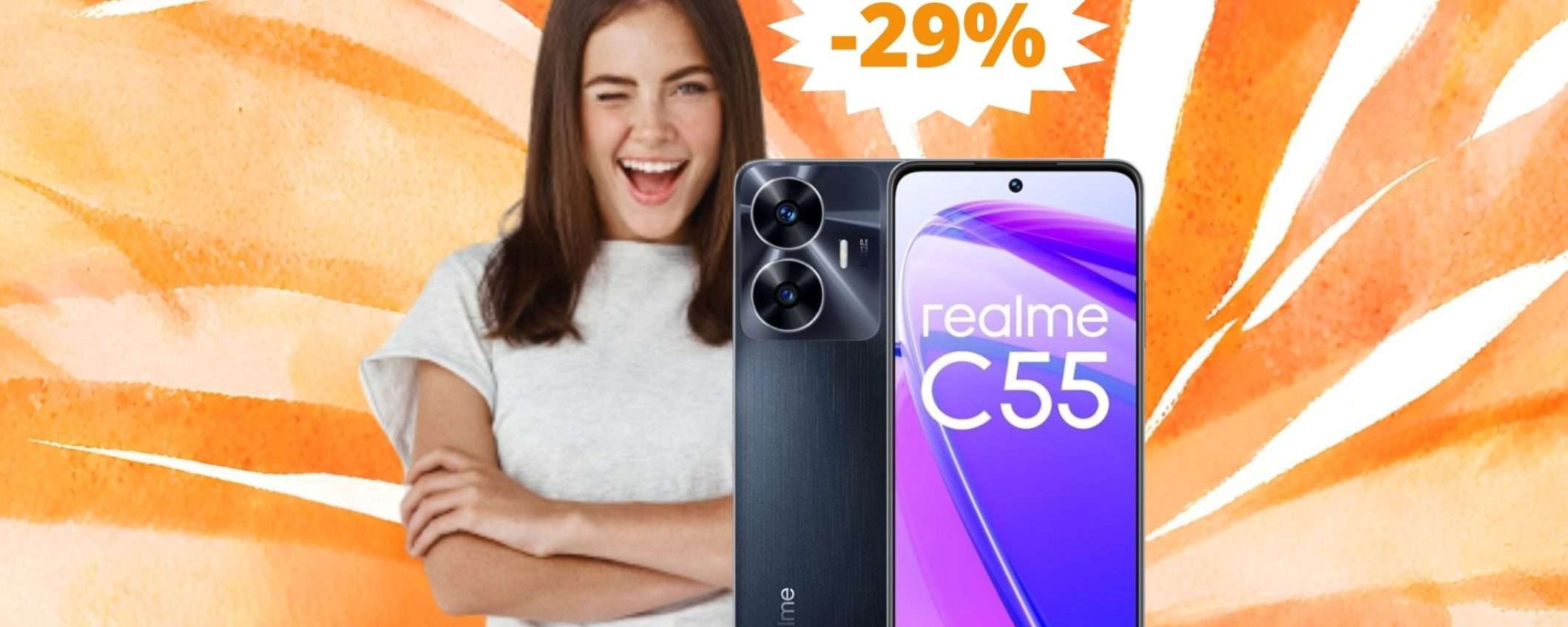 Realme C55: moderno affidabile e in MEGA sconto del 29% Realme C55: moderno affidabile e in MEGA sconto del 29%