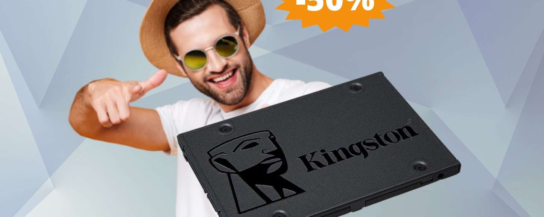 SSD Kingston A400: sconto FOLLE del 50% su Amazon