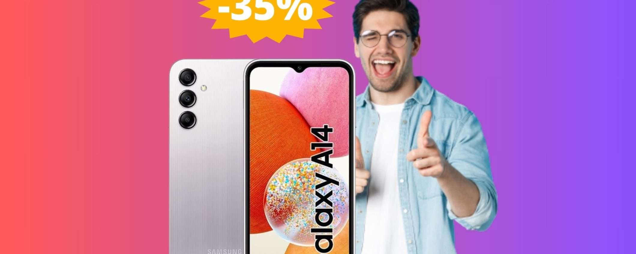 Samsung Galaxy A14: anno nuovo, AFFARE nuovo (-35%) Samsung Galaxy A14: anno nuovo, AFFARE nuovo (-35%)
