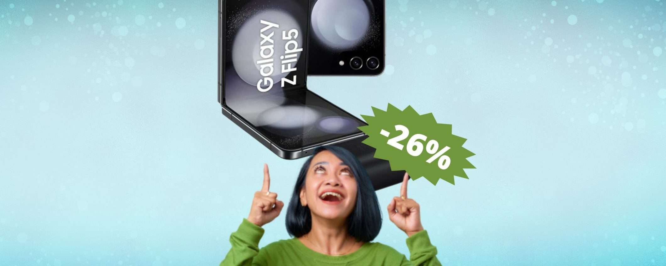 Samsung Galaxy Z Flip5: MEGA sconto di OLTRE 300 euro Samsung Galaxy Z Flip5: MEGA sconto di OLTRE 300 euro