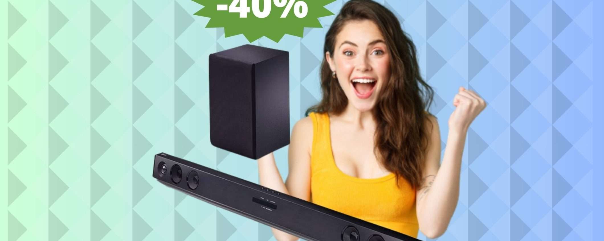 Soundbar LG SQC2: esperienza audio ECCEZIONALE (-40%) Soundbar LG SQC2: esperienza audio ECCEZIONALE (-40%)