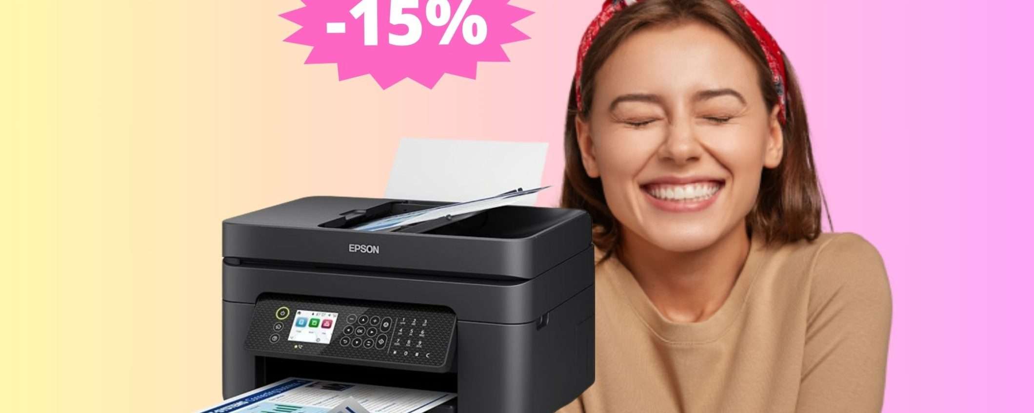 Stampante Epson Workforce: IMBATTIBILE a questo prezzo (-15%) Stampante Epson Workforce: IMBATTIBILE a questo prezzo (-15%)