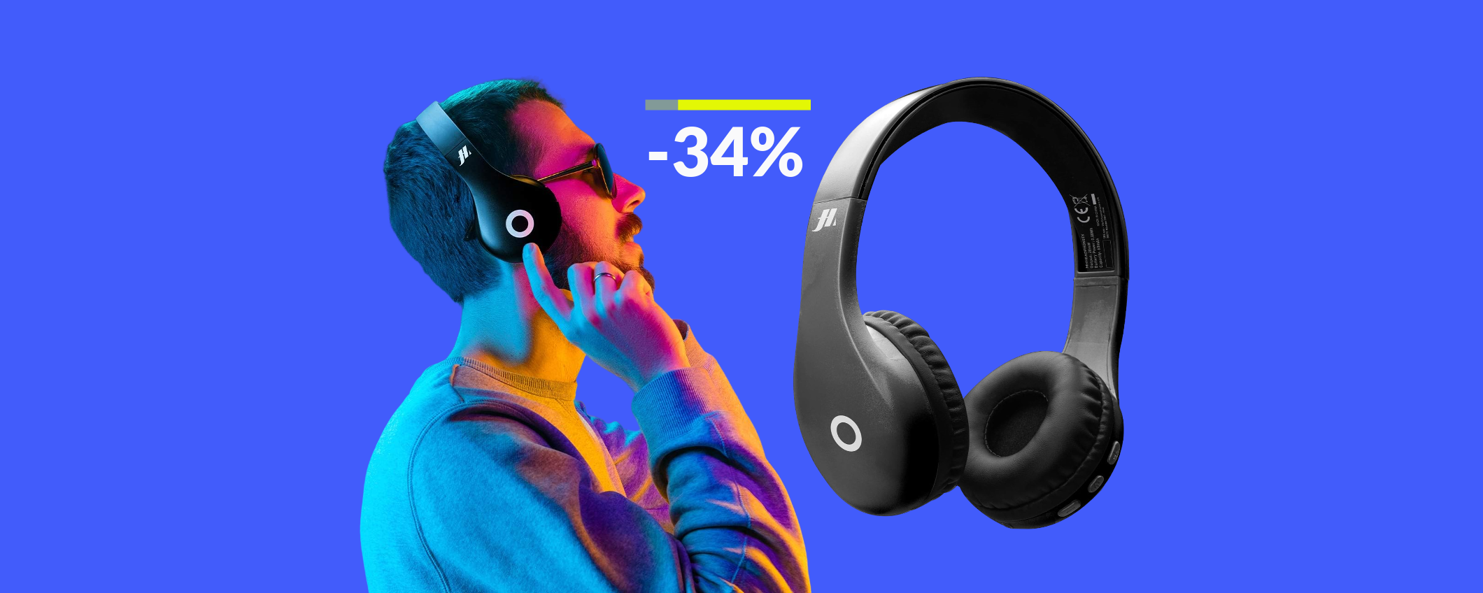 Queste cuffie wireless non hanno rivali a soli 19€: PAZZESCHE Queste cuffie wireless non hanno rivali a soli 19€: PAZZESCHE