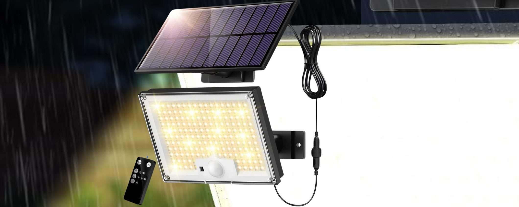 Solo 11€ per questo faro solare LUMINOSISSIMO da 172 LED (Amazon) Solo 11€ per questo faro solare LUMINOSISSIMO da 172 LED (Amazon)