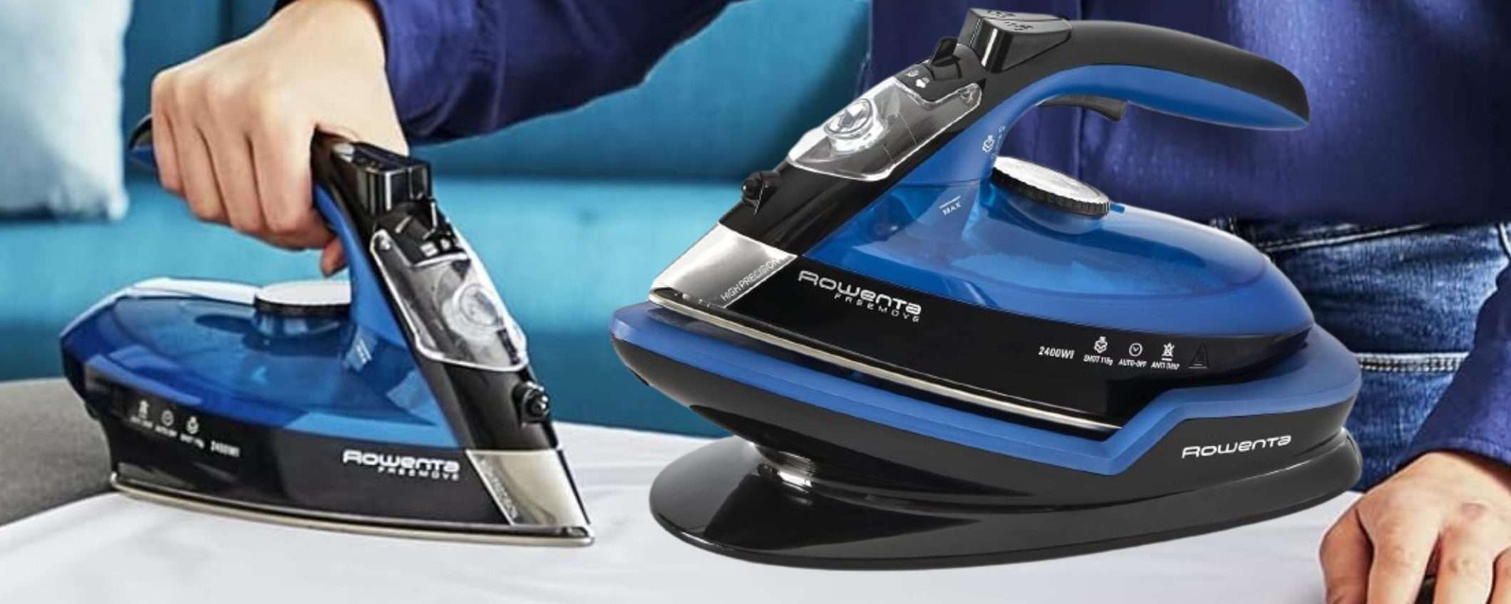 Rowenta sconto SHOCK 57% per l'ASSURDO ferro da stiro WIRELESS (44€) Rowenta sconto SHOCK 57% per l'ASSURDO ferro da stiro WIRELESS (44€)