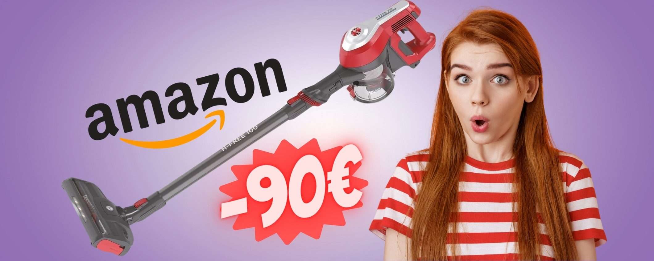 Hoover HF100: aspirapolvere elettrico a PREZZO SHOCK, 90€ in MENO Hoover HF100: aspirapolvere elettrico a PREZZO SHOCK, 90€ in MENO