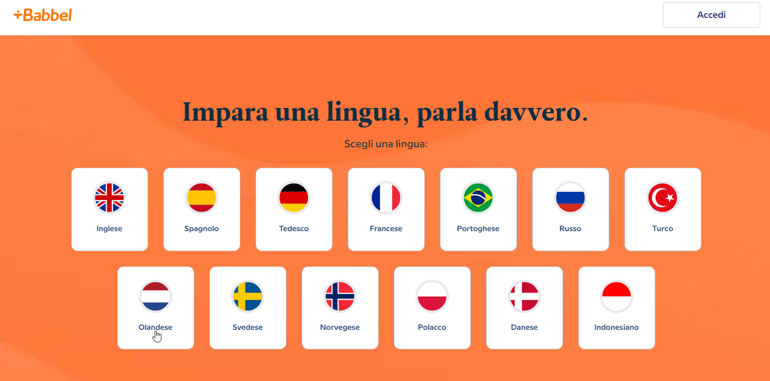 imparare una lingua