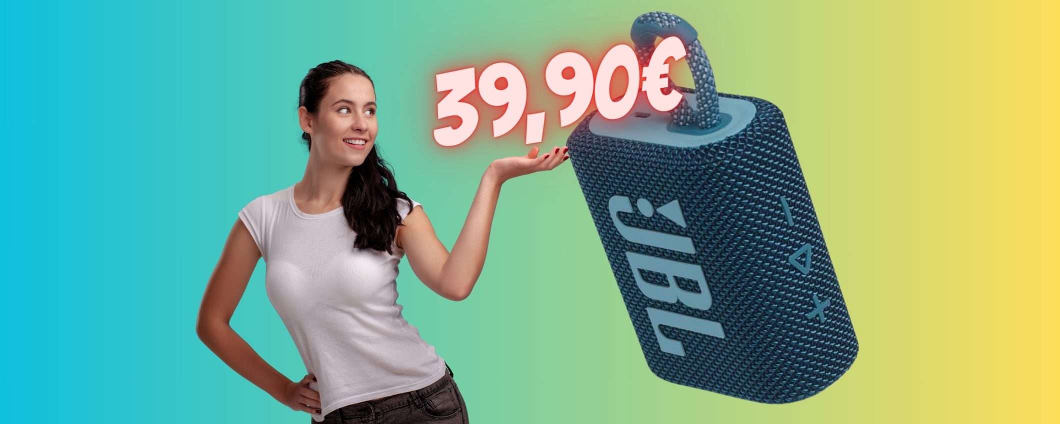 JBL GO 3 a soli 39,90€ è un AFFARE da non perdere (solo su Amazon) JBL GO 3 a soli 39,90€ è un AFFARE da non perdere (solo su Amazon)