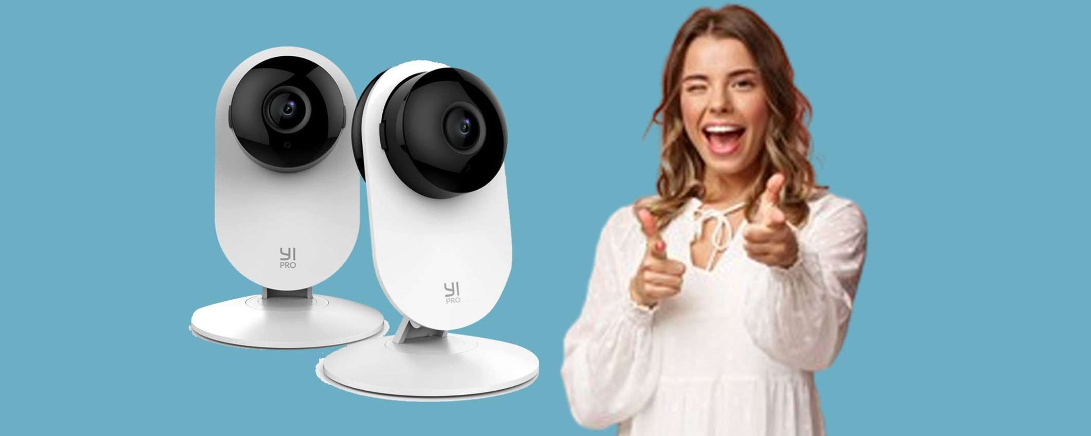 Kit di 2 telecamere per interni in offerta: doppio sconto BOMBA Kit di 2 telecamere per interni in offerta: doppio sconto BOMBA