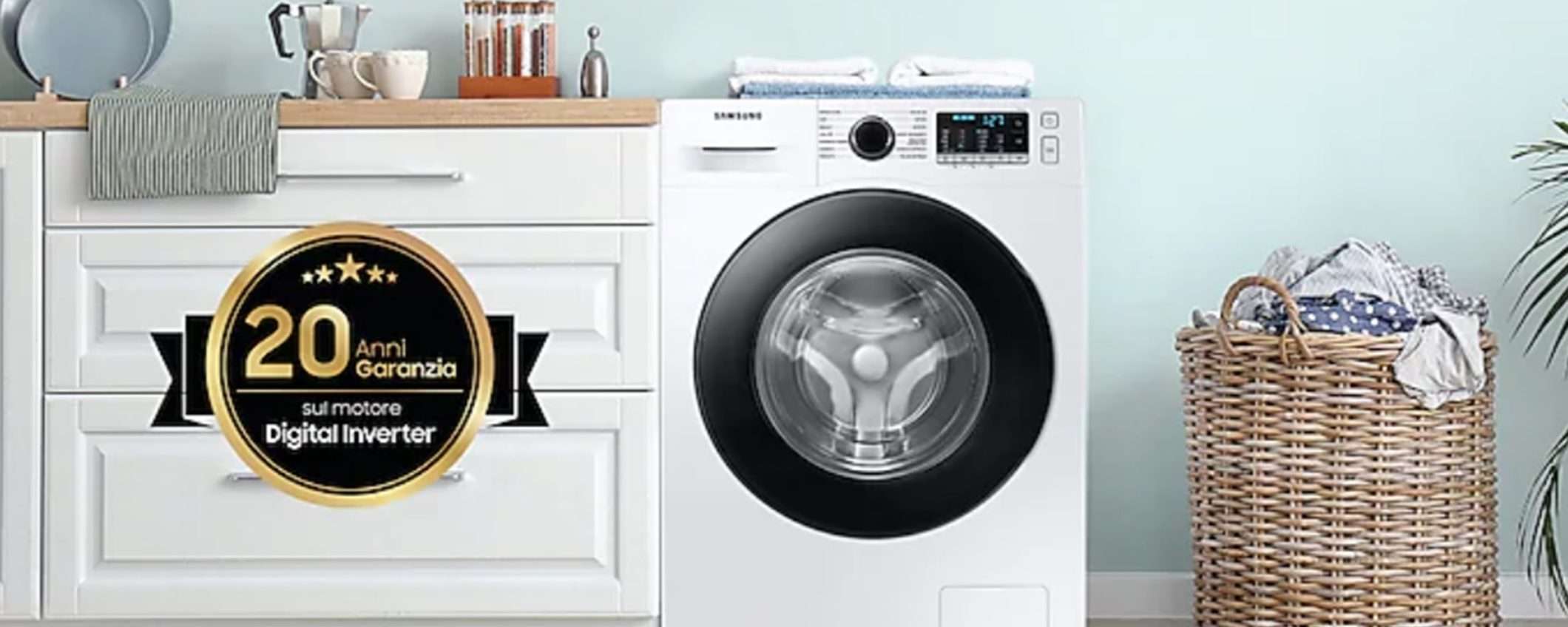 MediaWorld Tech Mania: Lavatrice Samsung Crystal Clean da 7kg a soli 369,99€ MediaWorld Tech Mania: Lavatrice Samsung Crystal Clean da 7kg a soli 369,99€