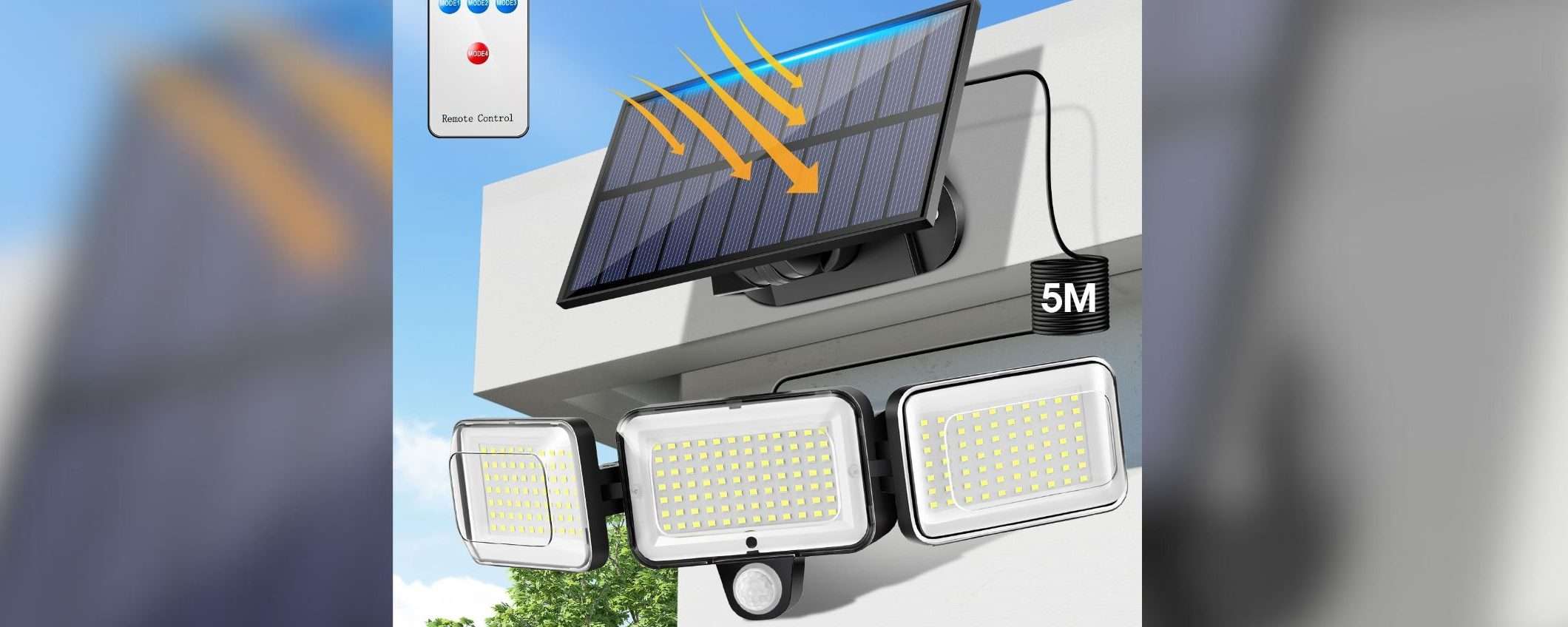 Faro solare a 3 teste a 14€: luminosità IMPRESSIONANTE, consumo ZERO Faro solare a 3 teste a 14€: luminosità IMPRESSIONANTE, consumo ZERO