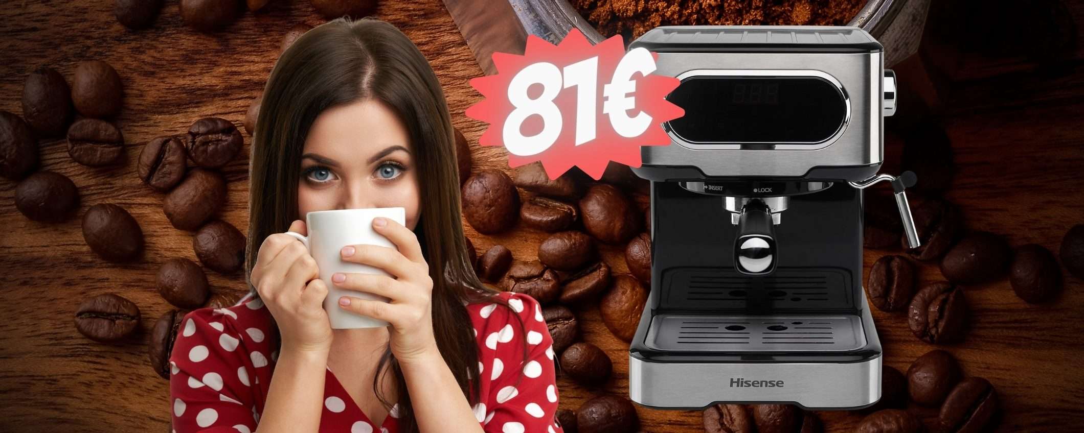 Macchina per caffè e cappuccio by Hisense in SUPER SCONTO (-68€) Macchina per caffè e cappuccio by Hisense in SUPER SCONTO (-68€)