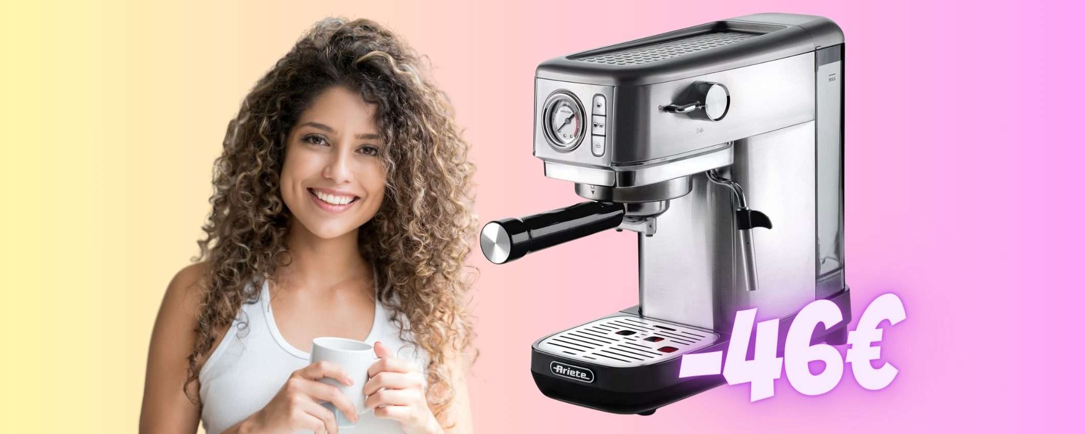 Macchina per espresso Ariete: caffè in polvere e in cialde (-46€) Macchina per espresso Ariete: caffè in polvere e in cialde (-46€)